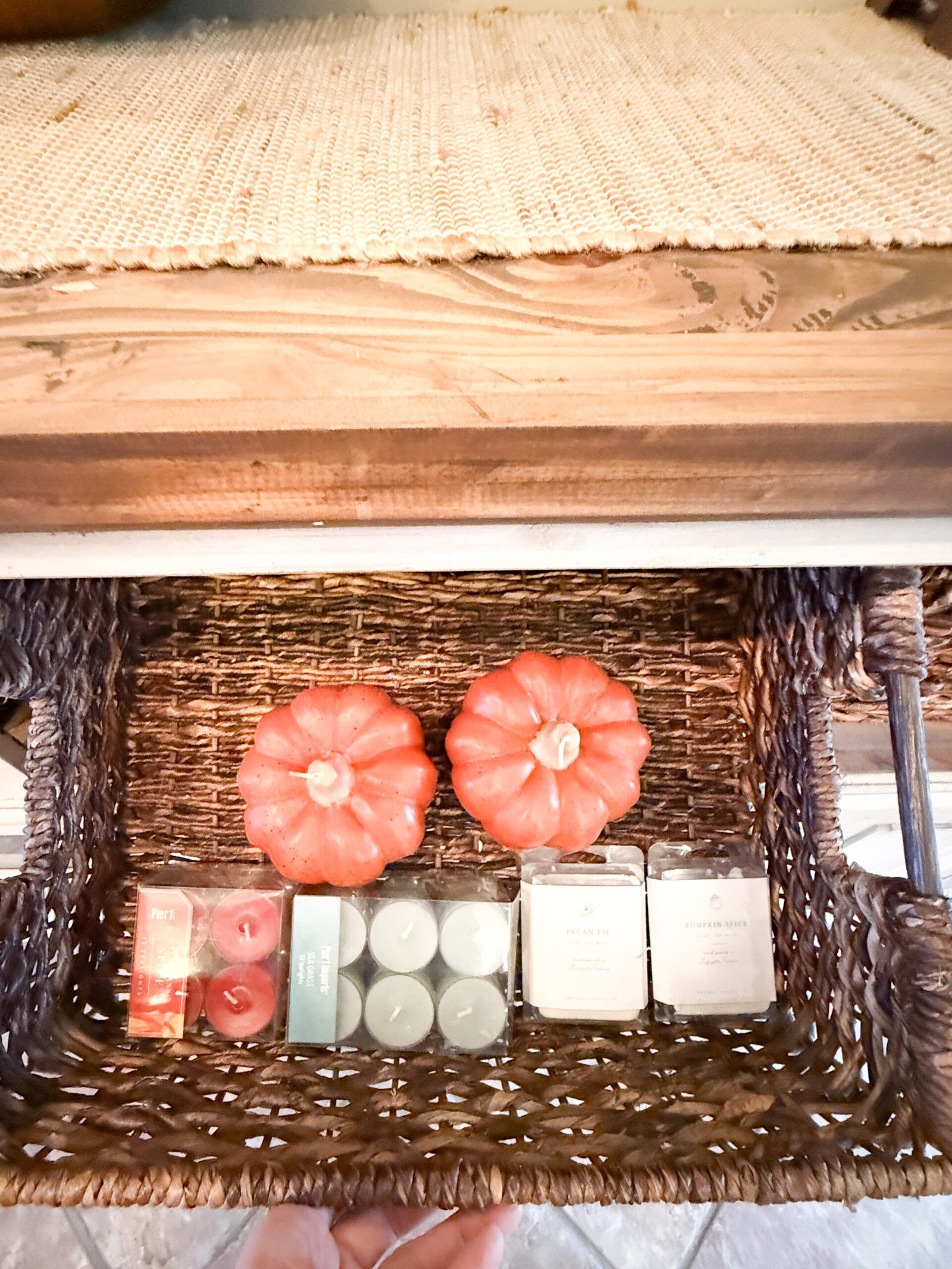 Cozy home storage with function and beauty.