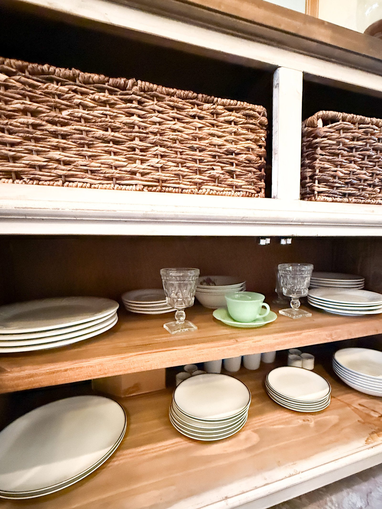 Cozy home storage with function and beauty.