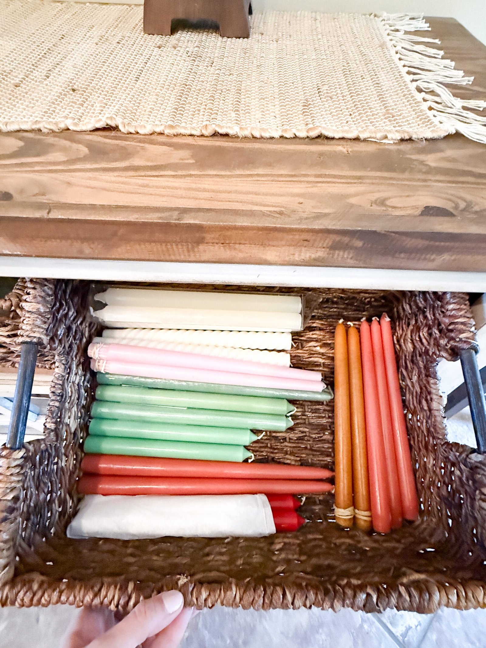 Cozy home storage with function and beauty.