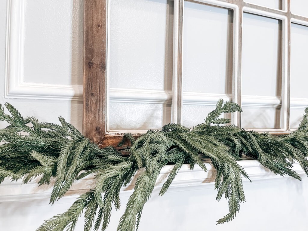 real-touch Christmas garland for mantel